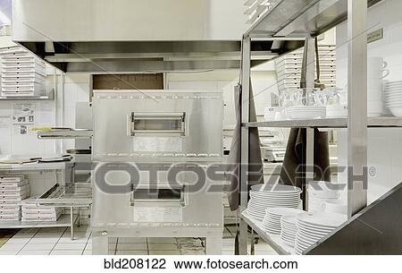 Stock Image - Pizza Making Oven. Fotosearch