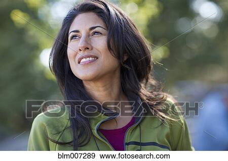 Stock Photo - Portrait of Hispanic woman. Fotosearch