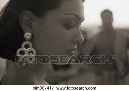 Profile of mysterious woman View Large Photo Image Stock Photo - Profile of mysterious woman. Fotosearch