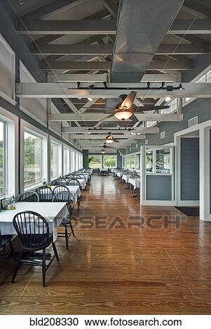 Stock Image - Restaurant Dining Room interior. Fotosearch