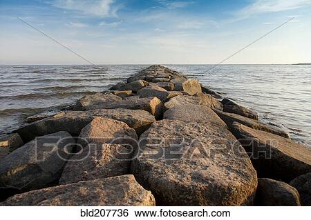 Rock Pier View Large Photo Image Stock Photograph - Rock Pier. Fotosearch