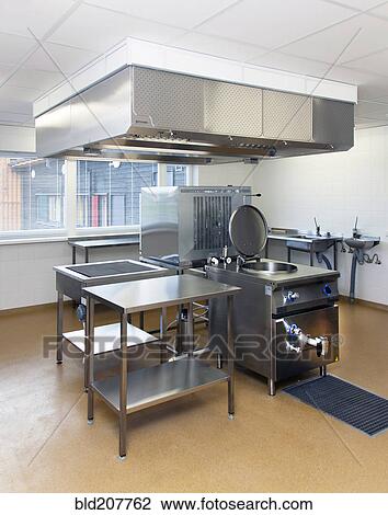 Stock Image - School Kitchen. Fotosearch