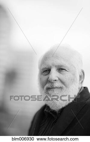 Stock Image - Senior Caucasian man with beard. Fotosearch