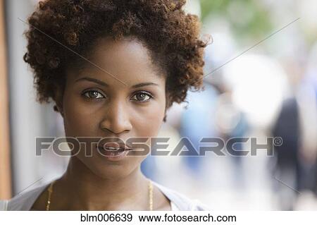 Serious Black woman View Large Photo Image Stock Photo - Serious Black woman. Fotosearch