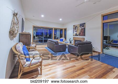 Sofa and armchairs in lodge guest lounge View Large Photo Image Stock Photo - Sofa and armchairs in lodge guest lounge. Fotosearch