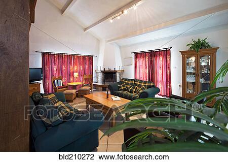 Sofas and coffee table in living room View Large Photo Image Stock Image - Sofas and coffee table in living room. Fotosearch
