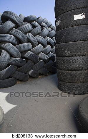 Stacks of Used Tires View Large Photo Image Stock Image - Stacks of Used Tires. Fotosearch