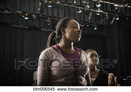 Students standing on high school stage View Large Photo Image Stock Photography - Students standing on high school stage. Fotosearch