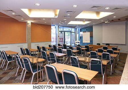 Table and chairs in empty classroom View Large Photo Image Stock Image - Table and chairs in empty classroom. Fotosearch