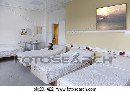 Stock Image - The general delivery ward in the maternity unit. Fotosearch