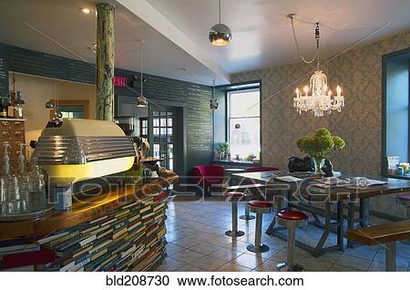 The interior of a caf View Large Photo Image Stock Image - The interior of a caf. Fotosearch