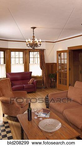 The living room or lounge in a traditional house View Large Photo Image Stock Photo - The living room or lounge in a traditional house. Fotosearch