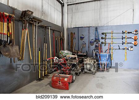 Tools stacked in warehouse View Large Photo Image Stock Photo - Tools stacked in warehouse. Fotosearch