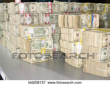 US Bills in Bundles View Large Photo Image Stock Photo - US Bills in Bundles. Fotosearch