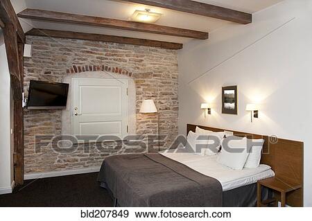 Stock Photo - Vihula Manor Hotel Bedroom Interior. Fotosearch