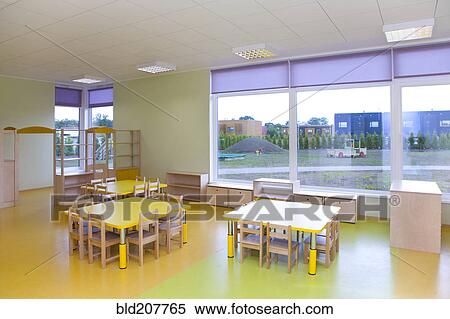 Stock Photography - Yellow School Classroom. Fotosearch