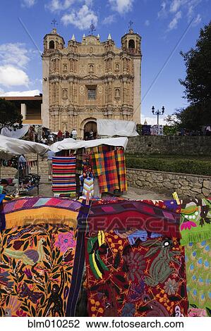 Artisan market and church of Santo Domingo View Large Photo Image Stock Image - Artisan market and church of Santo Domingo. Fotosearch
