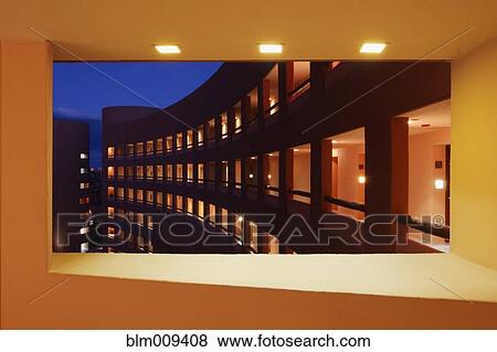 Balconies of modern hotel building View Large Photo Image Stock Photo - Balconies of modern hotel building. Fotosearch
