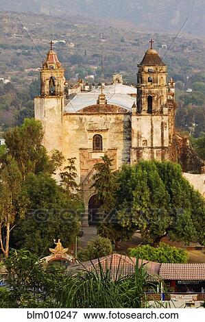 Stock Photo - Bell towers on church of La Natividad. Fotosearch