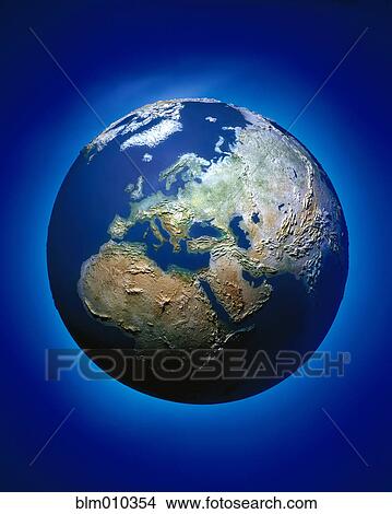 Blue earth against blue background View Large Photo Image Picture - Blue earth against blue background. Fotosearch