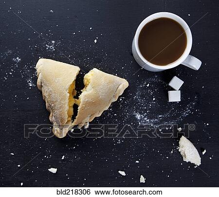 Breakfast pastry and cup of coffee View Large Photo Image Stock Photograph - Breakfast pastry and cup of coffee. Fotosearch