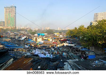 City slum rooftops in large city View Large Photo Image Stock Image - City slum rooftops in large city. Fotosearch