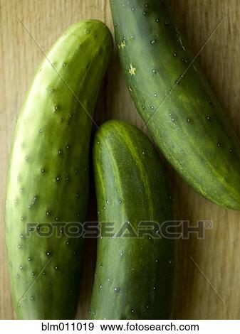 Stock Photo - Close up of cucumbers. Fotosearch