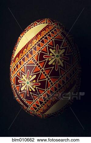 Close up of decorative Easter egg View Large Photo Image Stock Image - Close up of decorative Easter egg. Fotosearch