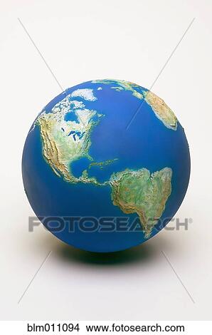 Picture - Close up of globe. Fotosearch