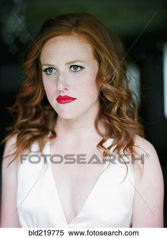 Close up of serious bride in wedding dress View Large Photo Image Stock Photography - Close up of serious bride in wedding dress. Fotosearch