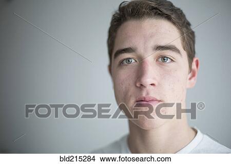 Picture - Close up of serious Caucasian man. Fotosearch