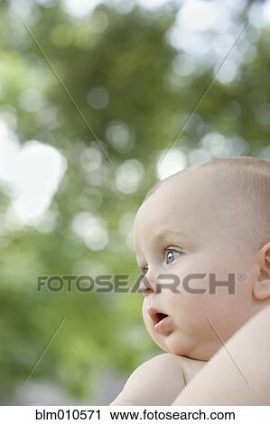 Curious Caucasian baby View Large Photo Image Stock Image - Curious Caucasian baby. Fotosearch