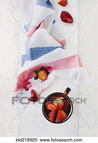 Fresh strawberries and towel View Large Photo Image Stock Image - Fresh strawberries and towel. Fotosearch