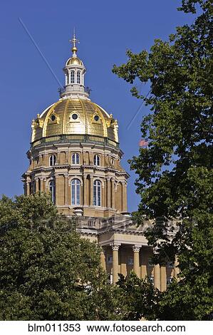 Iowa state capitol building View Large Photo Image Stock Image - Iowa state capitol building. Fotosearch