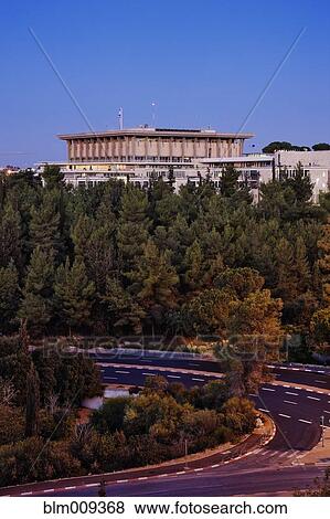 Stock Photo - Knesset and roadway. Fotosearch