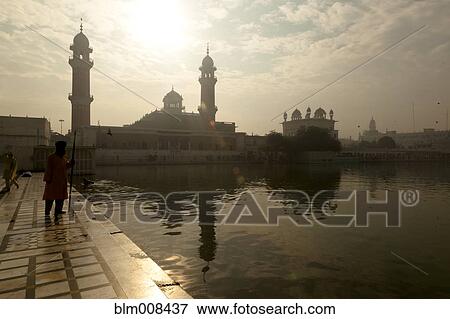 Lake and Golden Temple View Large Photo Image Stock Photo - Lake and Golden Temple. Fotosearch