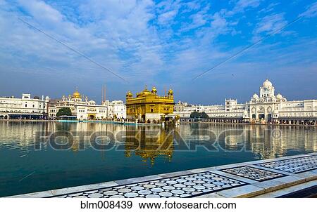 Stock Photo - Lake and Golden Temple. Fotosearch