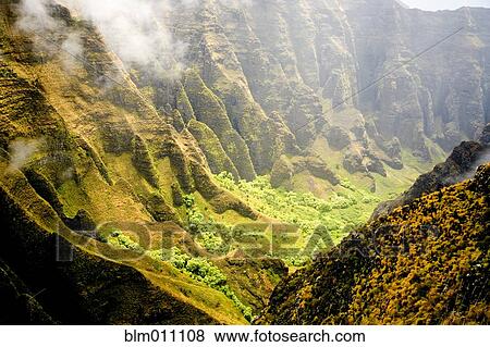 Lush, tropical valley View Large Photo Image Stock Photo - Lush, tropical valley. Fotosearch