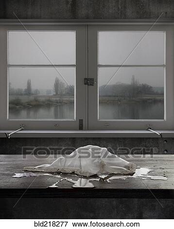 Melting ice on table near window View Large Photo Image Stock Photo - Melting ice on table near window. Fotosearch