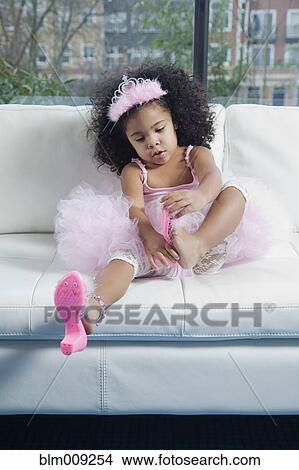 Mixed race girl in princess costume View Large Photo Image Picture - Mixed race girl in princess costume. Fotosearch