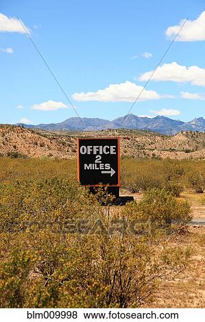 Office directional sign in desert View Large Photo Image Stock Photo - Office directional sign in desert. Fotosearch