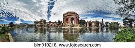 Stock Photo - Palace of Fine Arts next to pond. Fotosearch