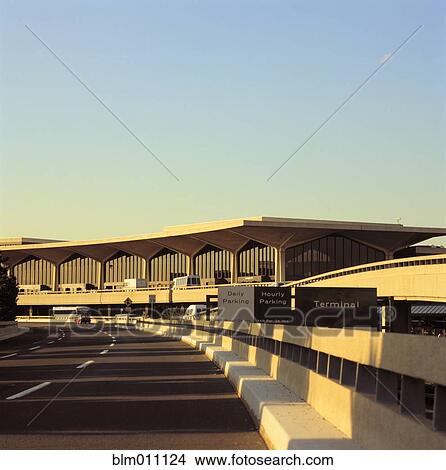 Picture - Road through airport. Fotosearch