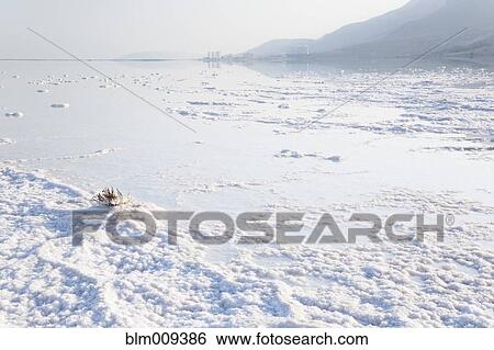 Salt deposits at the Dead Sea View Large Photo Image Stock Photograph - Salt deposits at the Dead Sea. Fotosearch