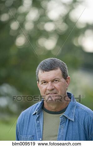 Stock Photo - Serious Caucasian man. Fotosearch