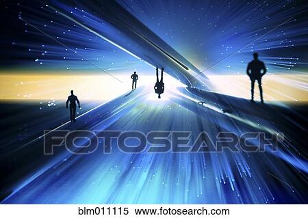 Silhouette of men in outer space View Large Photo Image Stock Photography - Silhouette of men in outer space. Fotosearch