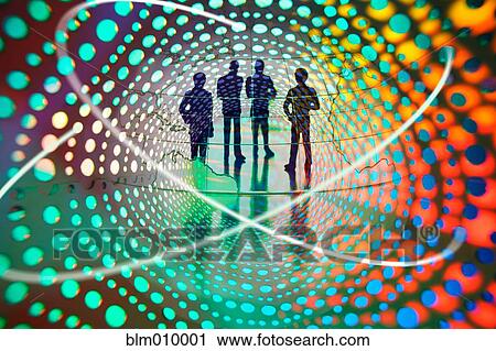 Silhouette of people and colorful dots View Large Photo Image Stock Image - Silhouette of people and colorful dots. Fotosearch