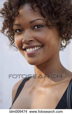 Smiling African American woman View Large Photo Image Picture - Smiling African American woman. Fotosearch