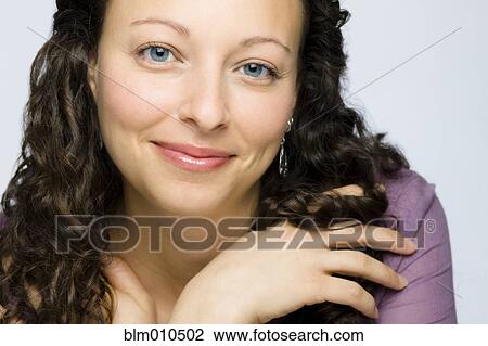 Smiling mixed race woman View Large Photo Image Stock Image - Smiling mixed race woman. Fotosearch