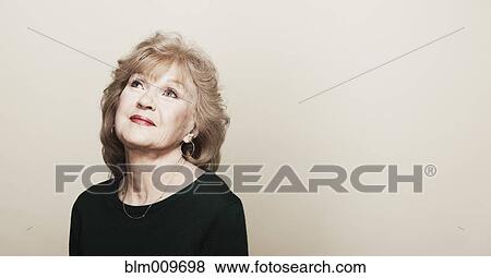 Stock Photo - Smiling senior woman. Fotosearch